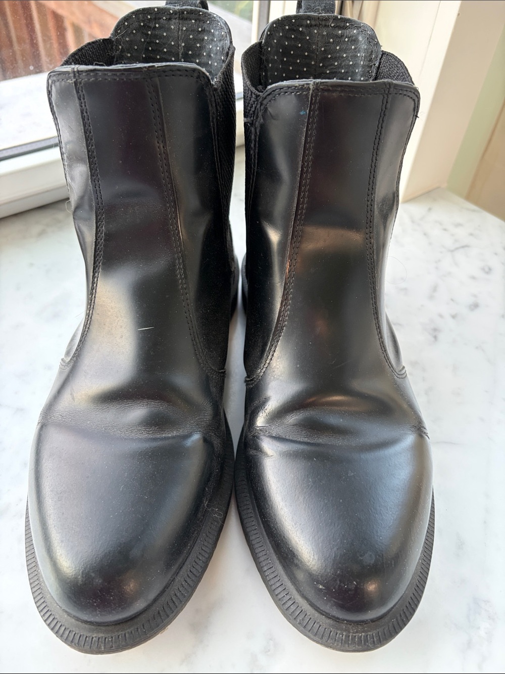 Dr. Martens Black Leather Chelsea Ankle Boots